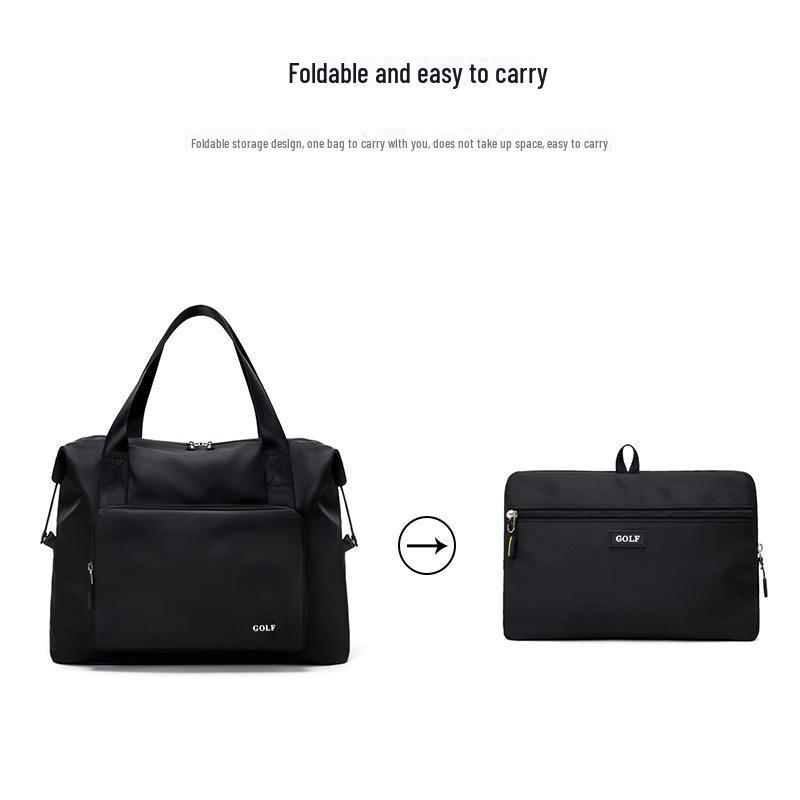 Men's Large Capacity Golf Travel Bag - Foldable Sports Fitness Bag with Dry/Wet Separation