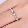1pc Inlaid Synthetic Zircon Ring, A Fashionable Wedding Tail Ring
