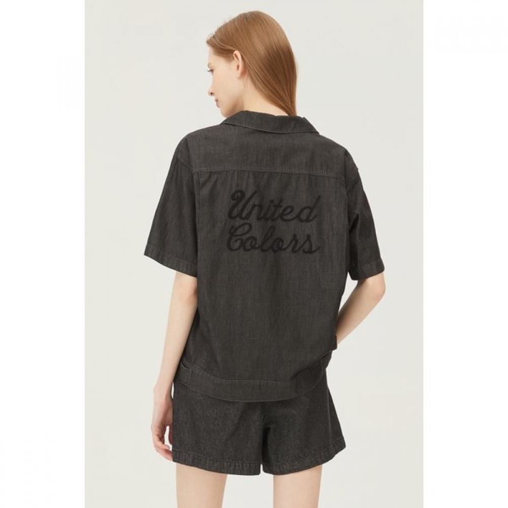 Benetton Denim Shirt Blouse Babl93431