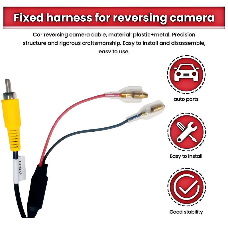 Car Reverse Rear View Camera Video Cable Plug Adapter for Toyota Mazda 4 Pins Plug Harness Car Navigation Connector Accessories