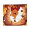 Cartoon Bear Flannel Blankets Winnie The Pooh Funny Throw Blankets for Bed Sofa Couch 200x150cm Quilt
