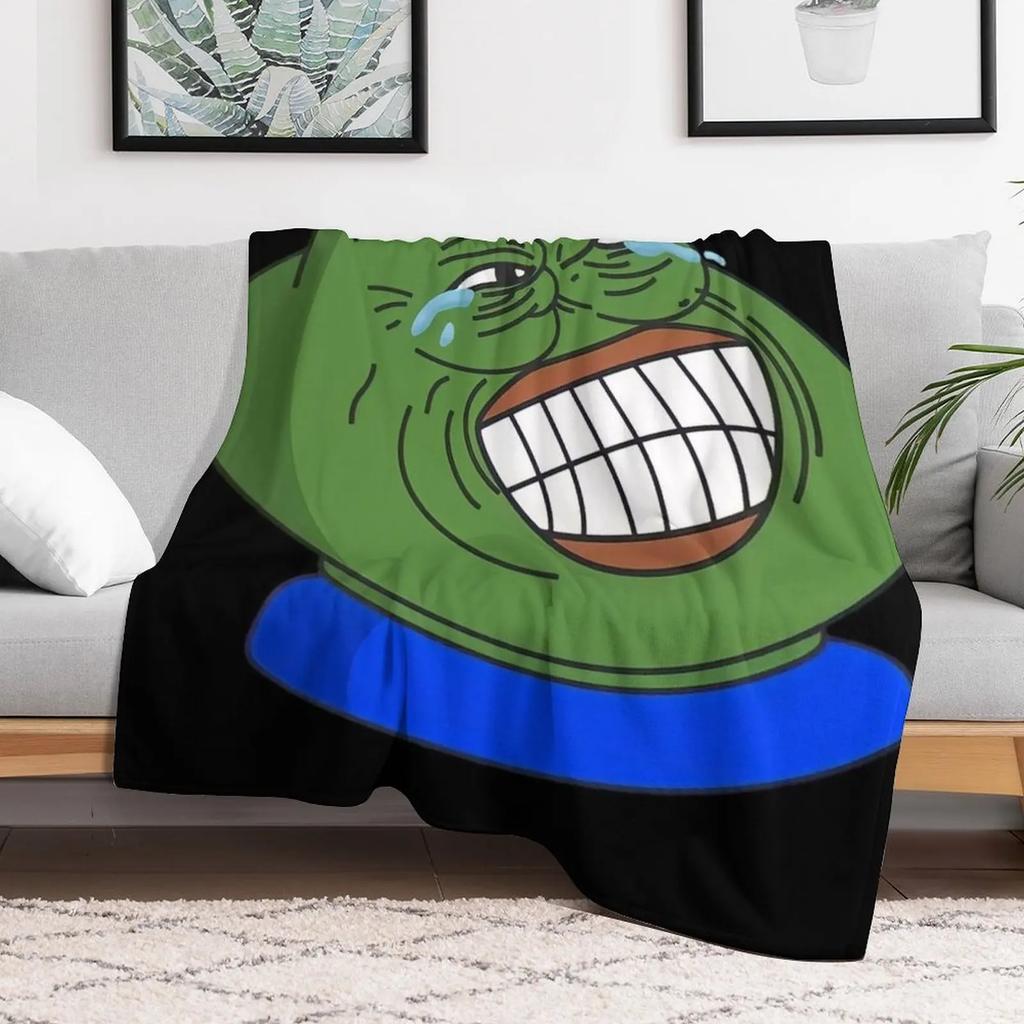Pepe Throw Blanket Warm Comfortable Blanket Gift for Parents Friends