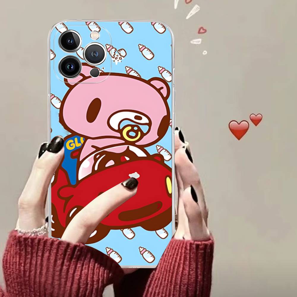 Popular Kawaii G-gloomyS Bears Transparent Phone Case For IPhone 17 Air 16 Pro Max 15 14 13 12 11Plus Shockproof Cover