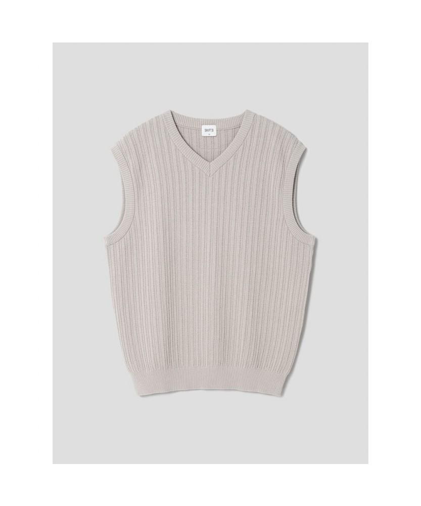 Shift.G Vneck Vest Beige