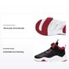 Li Ning Jour de match Antidérapantes Résistantes à l'usure Respirantes Chaussures de sport décontractées Baskets pour enfants Noir Rouge YKNT006-3