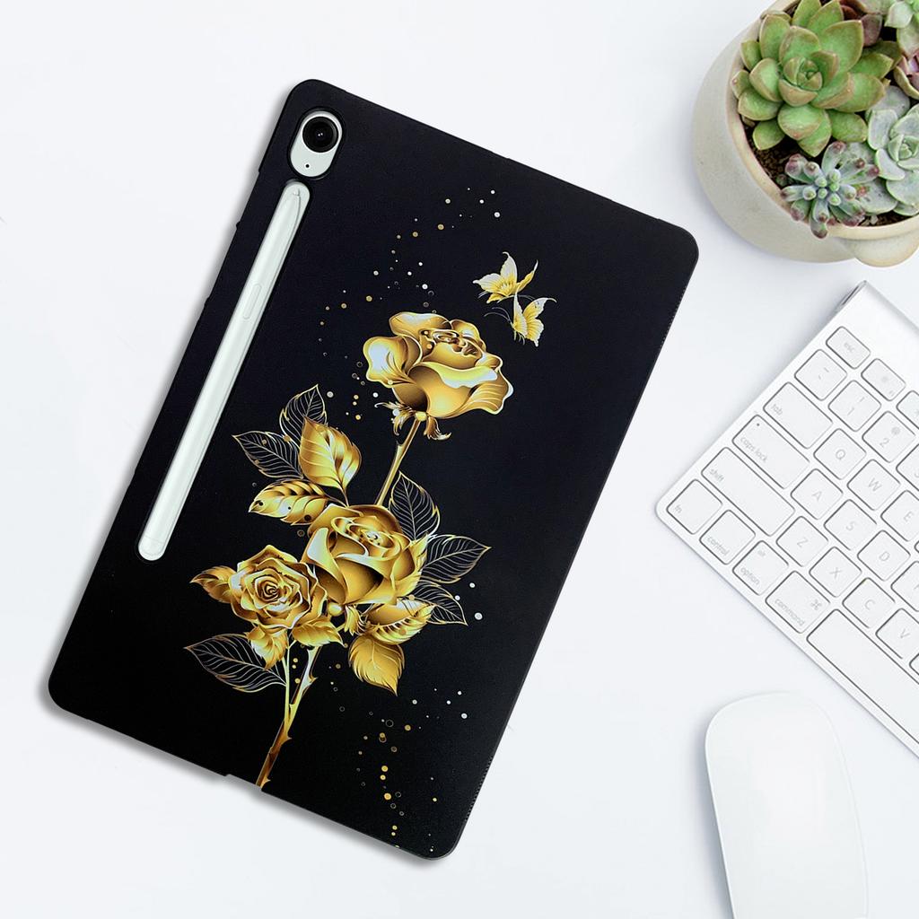 Pro Samsung Galaxy Tab S10 FE/S9 FE/Tab S10/S9 TPU pouzdro Vzorový potisk Tenký Ochranný kryt na tablet