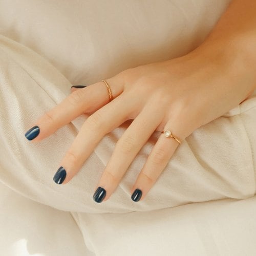 

MUZMAK Reusable Nail Tips Classic Navy (Short Square)