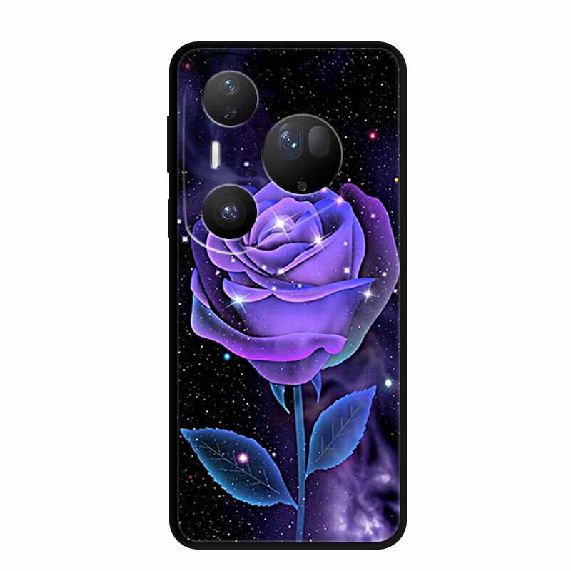 For Huawei Pura 80 Ultra 5G Case Wolf Tiger Lion Cat Black Silicone Soft Phone Case For Huawei Pura80 Ultra Back Cover Case Para