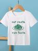 Eat Pasta Run Fasta TShirt  Funny Foodie Graphic Print TShirt Boys Running Pasta Shirt Summer Fashion Boys Clothes Shirt Top