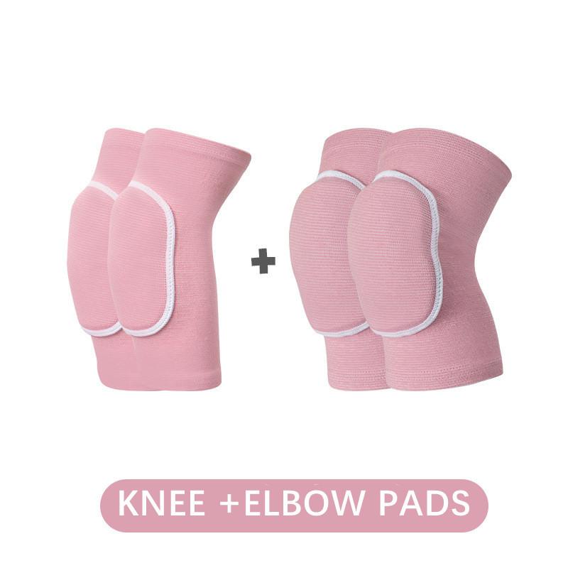 4Pcs/Set Thick Knee Elbow Pads For Kids Women Children Sponge Kneepads Dancing Biking Volleyball Basketball Football Protector