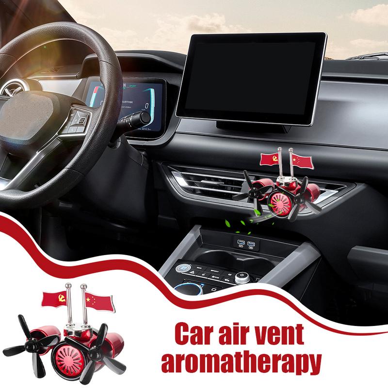 Car Air Freshener Fan Propeller Automotive Rotating Propeller Air Outlet Vent Fresheners Car Aromatherapy Decoration Accessories