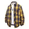 Men Loose Plaid Print Casual Long Sleeve Shirt Outerwear