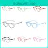 Retro Circular Anti-blue Light Eyeglasses Wind And Sandproof Pc Frame Clear Lenses Suitable For Men And Women