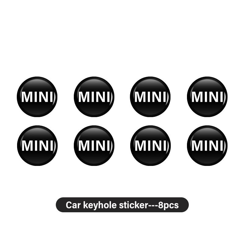 

8pcs Car Logo Key Sticker Decoration Auto Accessories For MINI Cooper JCW WORKS R55 R56 F55 F56 R57 R58 R59 R60 R50