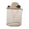 Solar Fan Cap Wide Brim Built-in Dual Solar Fans USB Charging Cooling Fishing Hat Breathable Mesh Cover Sun Protection
