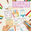 Hadley Designs All About Me Posters Elementary - 20 Star Student Poster Kindergarten, 11x14 All About Myself Star of The Week Poster Preschool,