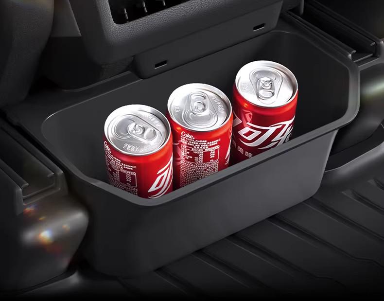 Suitable for Tesla Model Y Armrest Box Rear Storage Organizer and Car Trash Bin