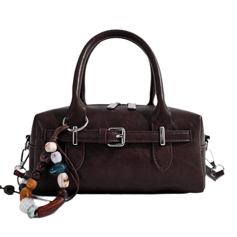 Korean Fashion Autumn 2026 Retro Shoulder and Crossbody Handbag for Women