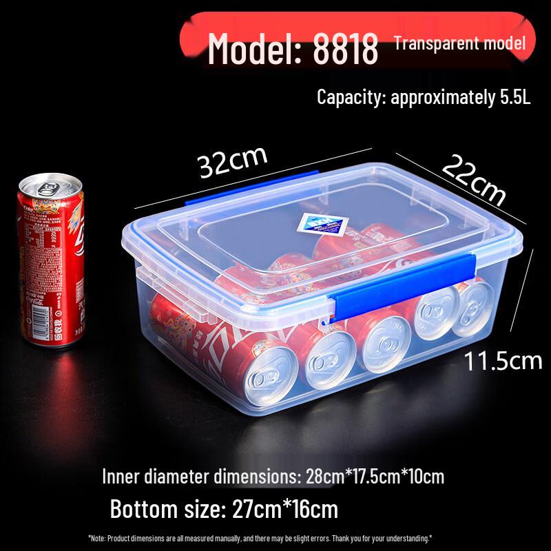 ZISIZ Plastic Commercial Kitchen Food Storage Container