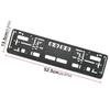 2Pcs Black Car Licence Plate Holder Bracket EU Standard Frame Anti-corrosion Waterproof Mount Auto Accessories Durable Accessory License Plate Covers
