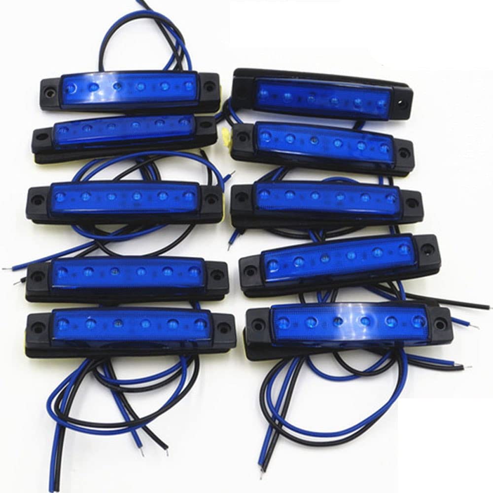 PolarLander LED Light Side Marker Lamp Light One Side 6 LED Truck Dump