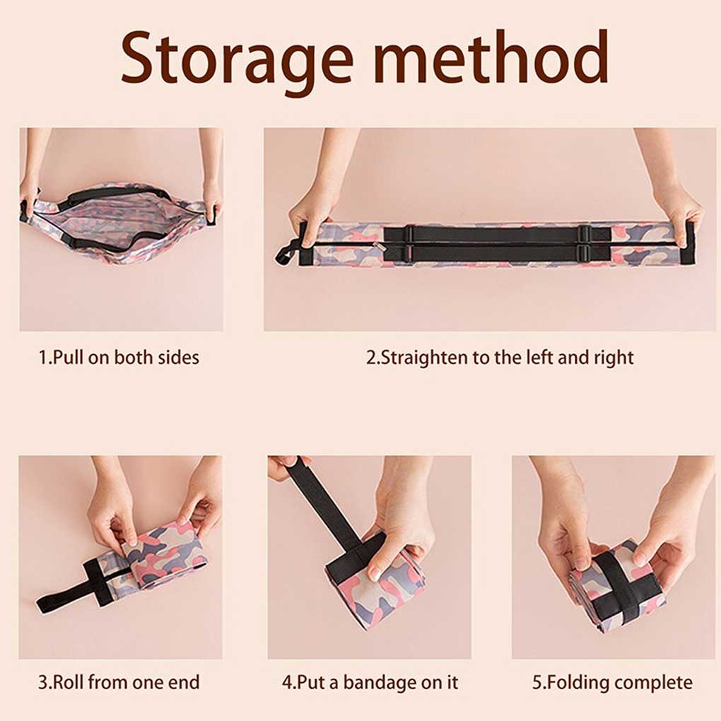 Storage Bag Foldable Shopping Large Capacity Oxford Cloth Food Fruit Snacks Multi Purpose Portable Pouch Case with Handle