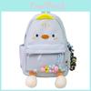 Ins Cartoon Chick Backpack For Kids With Breathable Nylon And 12in Laptop Storage