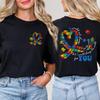 Autism Awareness Month Women T-Shirt Neurodiversity ADHD Tees Shirt Autism Teacher Mom Gift Short Sleeve Tops Female Clothing