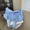 Summer New Street Trend Solid Color Simple Casual Versatile Shoulder Messenger Bag Lightweight Nylon Bag
