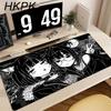 XXL Pixelowa Dziewczyna Anime Podkładka pod Mysz Czarno-Biała Duża Podkładka pod Klawiaturę Gamingową Akcesoria Biurowe PC Mata na Biurko Maty do Szafki PC Dywan