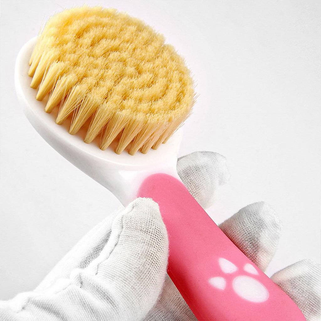 Baby Hair Brush with Soft Nylon Bristles Gentle Massage Bath Brush for Newborns and Infants