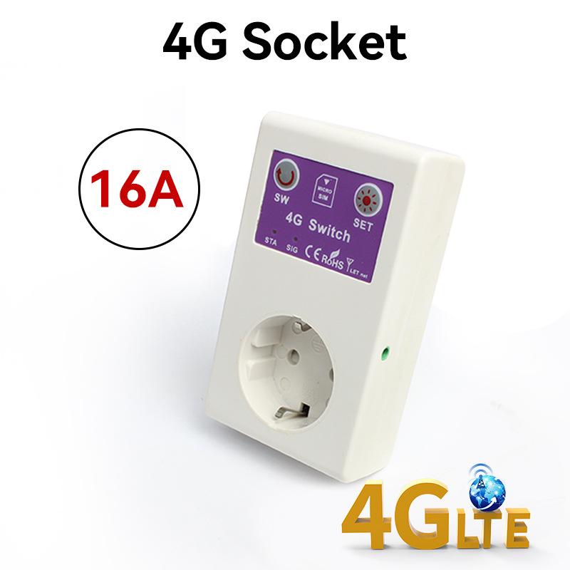 Shunwei 4G Smart Socket: Remote Control Switch for Water Pumps, Routers, and Appliances Via Phone or SMS.