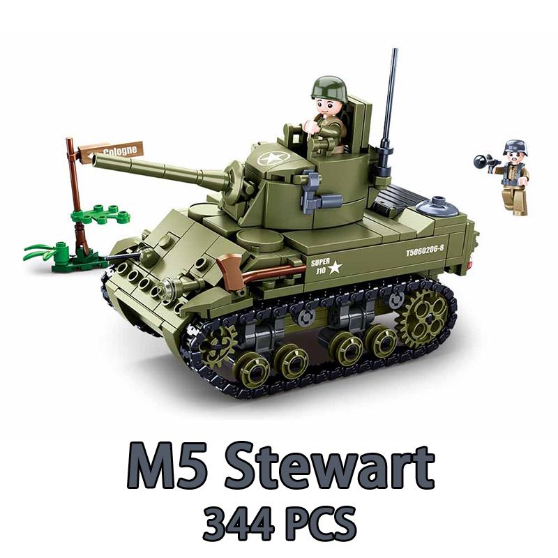SLUBAN Militär 1939-1945 Landung in der Normandie Panzer Flugzeuge Jeep Boot Modellbausteine Soldaten-Sets Puppen Bausteine Kinderspielzeug Geschenk