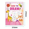 1BOOK children's stick figure cartoon graffiti step by step to learn to draw early education enlightenment fun coloring painting book