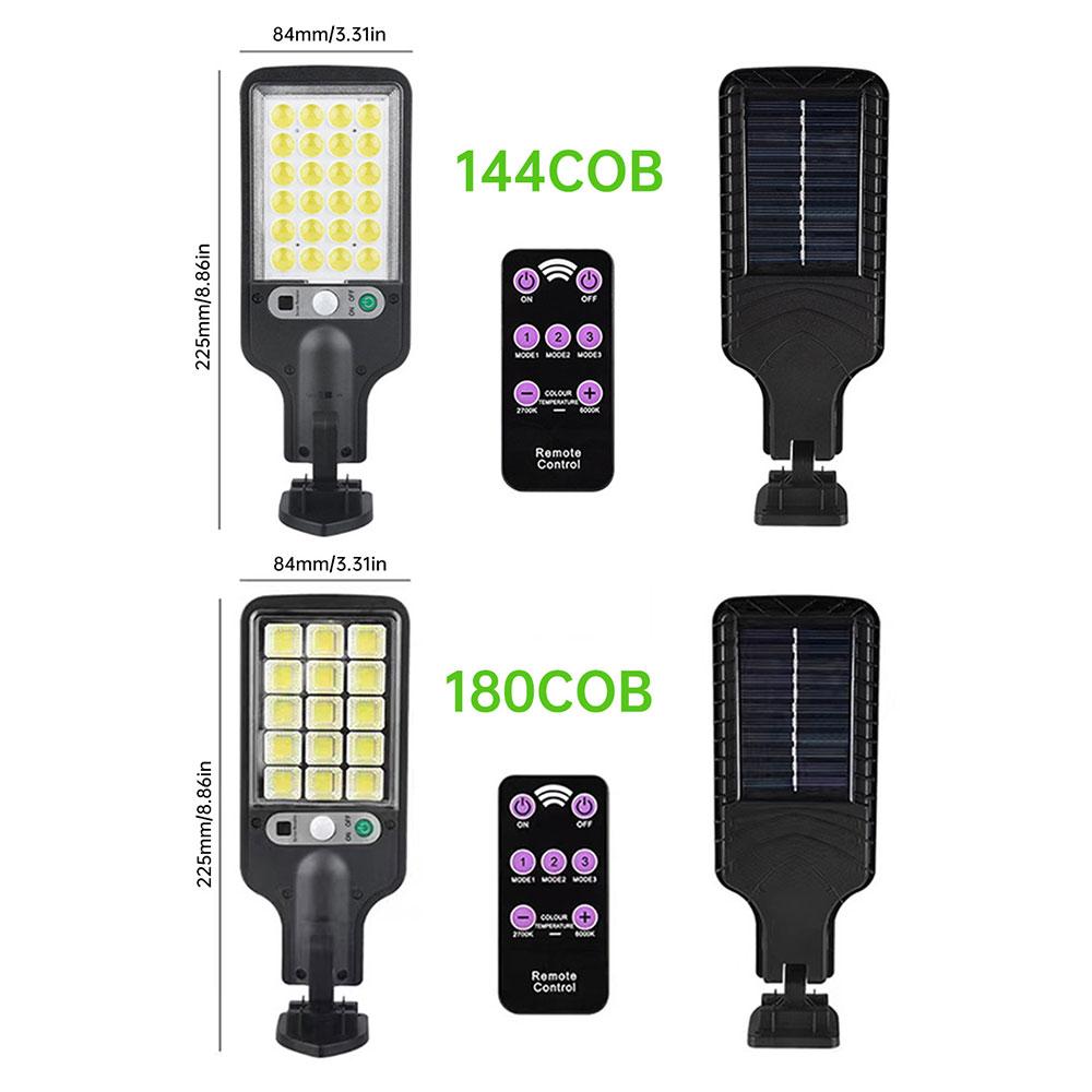 Solar Street Lights Outdoor, Solar Lamp With 3 Light Modes Waterproof Motion Sensor Security Lighting for Garden Patio Path Yard