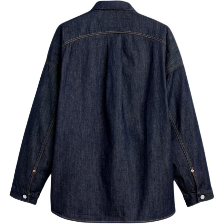 Air Jordan Overshirt Jacket Indigo Unisex Outerwear Blue 005FG0000