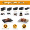 Reble Air Fryer Liners for Breville Smart Oven Air Fryer Pro BOV900BSS, Ninja Foodi, Non-Stick, 3x Liners + 3x Mesh