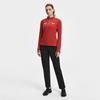 Fila Explore Simple Personality Sports Training Outdoor Comfortable Ribbed Fleece Warm Half-Zip Long Sleeve Slim T-Shirt Women tops A11W617212FRD