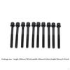 10Pcs Cylinder Head Bolt Set Direct Replacement for Holden Z22XE C18xel