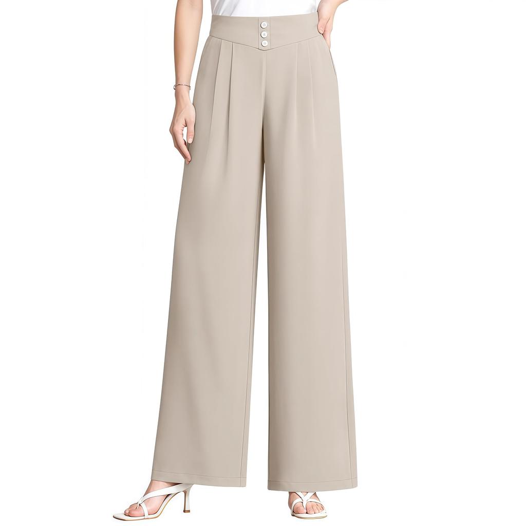 Women's Soft And Flowing High-Waisted Pants