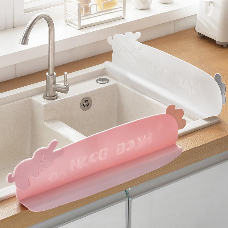 Kitchen Silicone Water Shield Household Sink Washing Dishes Washing Vegetables Anti-splash Wash Basin Partition