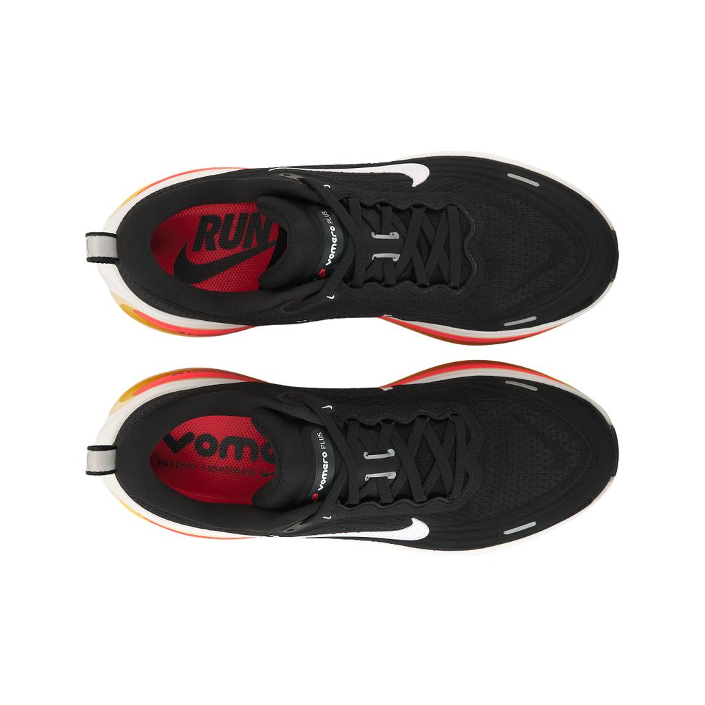 Nike Vomero Plus Schwarz Helles Karmesinrot Weiß Herren Sneaker Segel HV8150009