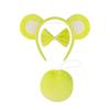 Cartoon Bear Ears Headband Bows Tie Mini Skirt Fashionable Soft Fabric Hair Accessory for Women and Kids