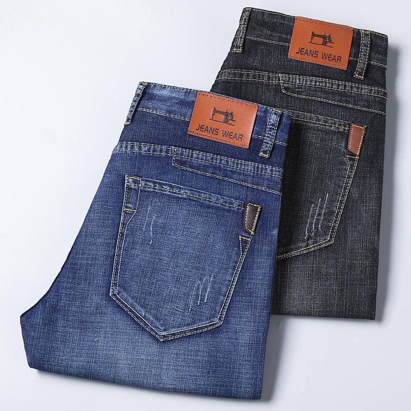 Летние тонкие мужские джинсы — фото 10