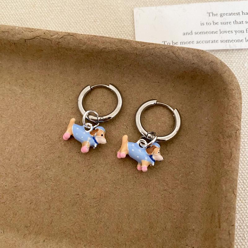 Silver Needle Resin Flower Tassel Earrings: Vintage, Versatile, Light Luxury Fashion Jewelry for Women