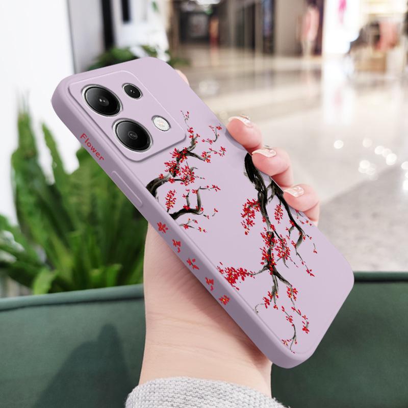 

Cold Plum Snow Phone Case For Xiaomi Poco X8 M8 Pro Max 5G Silicone Cover Poco M8 5G