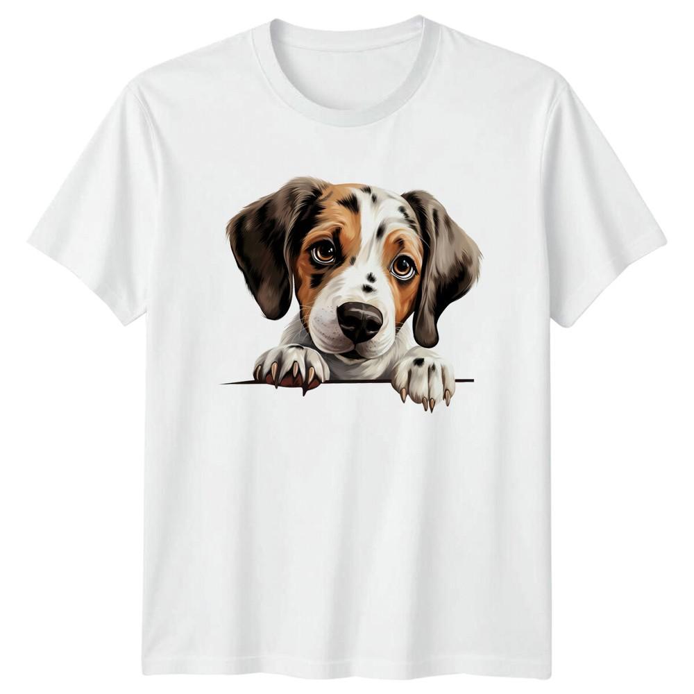 Cute Spotted Puppy Dog Breed Portrait Pet Animal Lover TShirt S
