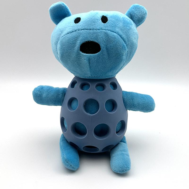 

Dog colorful raccoon sound plush toy grinding teeth bite resistance interactive boredom to accompany large, small and medium dog S