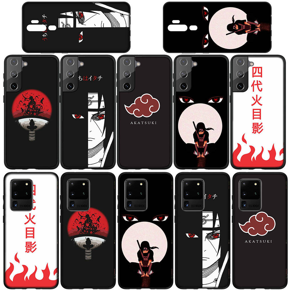 Phone Case for iPhone 17 15 16 Plus Redmi Note 14 12 11 13 Pro Max Huawei P30 P20 Lite OPPO A60 A40 A80 A18 A16 A54 Akatsuki Sasuke Naruto Anime Cover