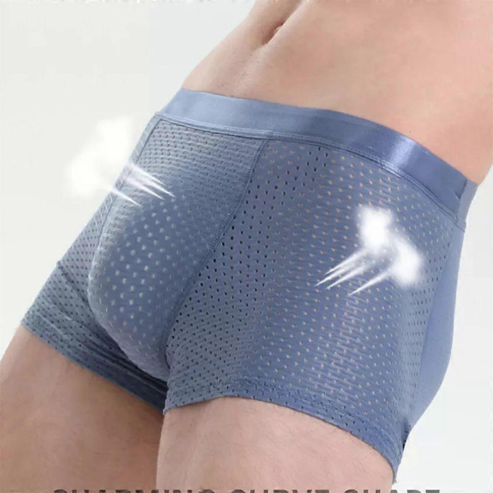 Men's Hip-Lifting Boxer Briefs Hip, Men's Butt Padded Underwear Mesh Boxers